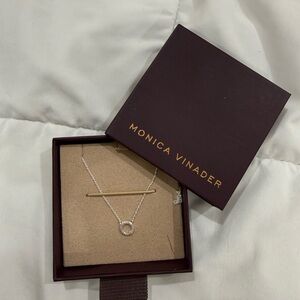 Monica Vinader Riva Circle Necklace Brand New